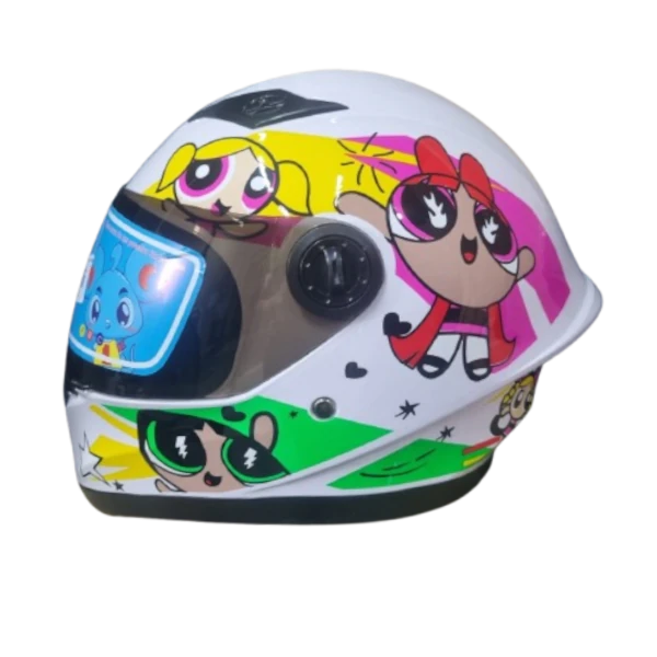 CASCO-INT-KRM-KIDS-CHICAS-PODEROSAS-BLANCO