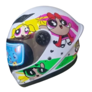 CASCO INTEGRAL KRM KIDS CHISCAS SUPERPODEROSAS BLANCA 1 BV