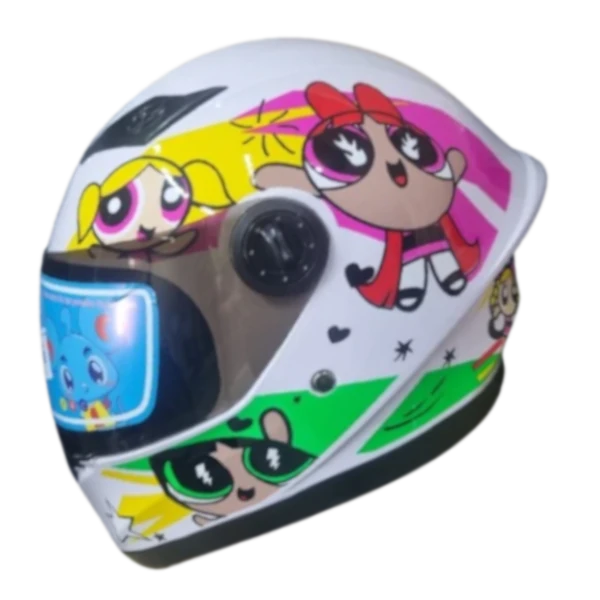 CASCO INTEGRAL KRM KIDS CHISCAS SUPERPODEROSAS BLANCA 1 BV