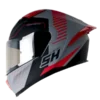 CASCO-INTEGRAL-SHAFT-590-SR-RAPID-GRIS-ROJO-BV Casco integral SHAFT 590 SR Rapid con visor antirrayas e interior lavable y hipoalergénico
