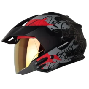 CASCO-ABIERTO-SHAFT-227-GHOSTRIDER-NEGRO-ROJO