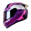 CASCO INTEGRAL SHAFT 560 EVO CHAOS FUCSIA BV Casco integral SHAFT 560 Evo Chaos color fucsia con diseño deportivo, visor antirrayas y sistema de ventilación, ideal para motociclistas.