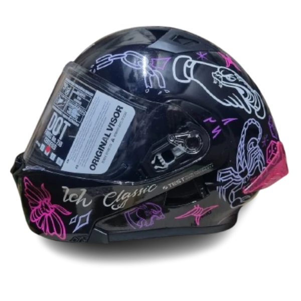 CASCO ABATIBLE ICH 3120 TRADICIONAL MORADO