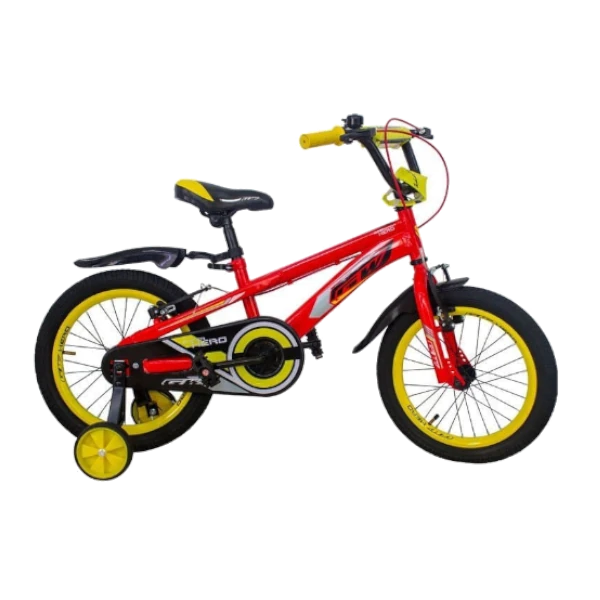 BICICLETA GW SUPER HERO R16 ROJO AMARILLO