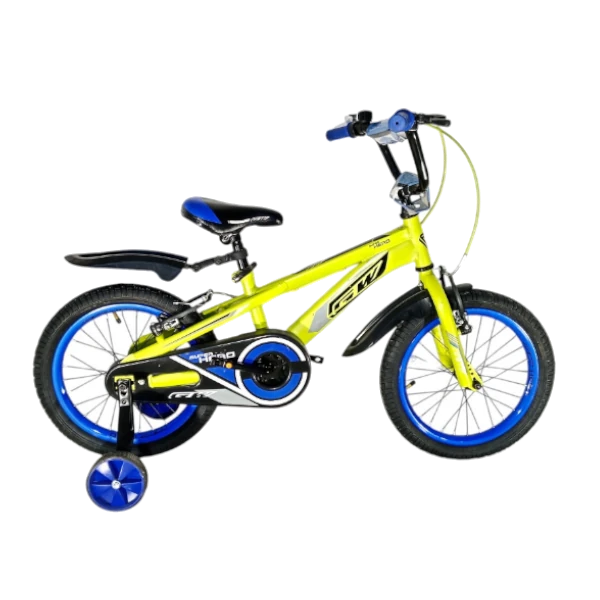 BICICLETA RIN 16 SUPER HERO AZUL AMARILLO BS 1.0 Bicicleta Rin 16 Super Hero Azul Amarillo BS 1.0