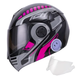 CASCO ABATIBLE ICH 3110 ROBOTOO FUCSIA GRIS BV