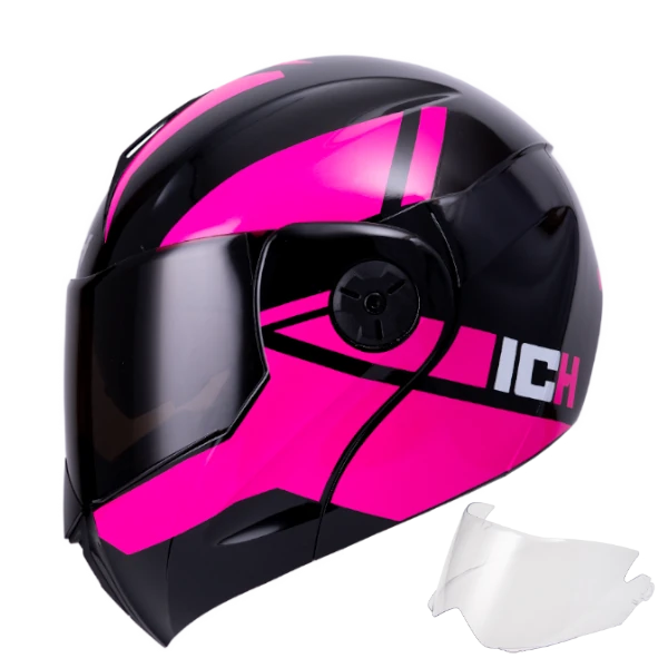 CASCO ABATIBLE ICH 3110 WIND FUCSIA VISOR BV