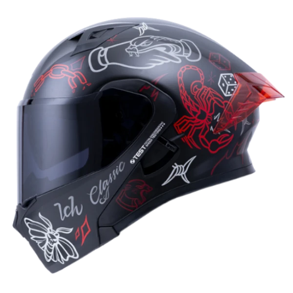 CASCO ABATIBLE ICH 3120 TRADICIONAL ROJO BV