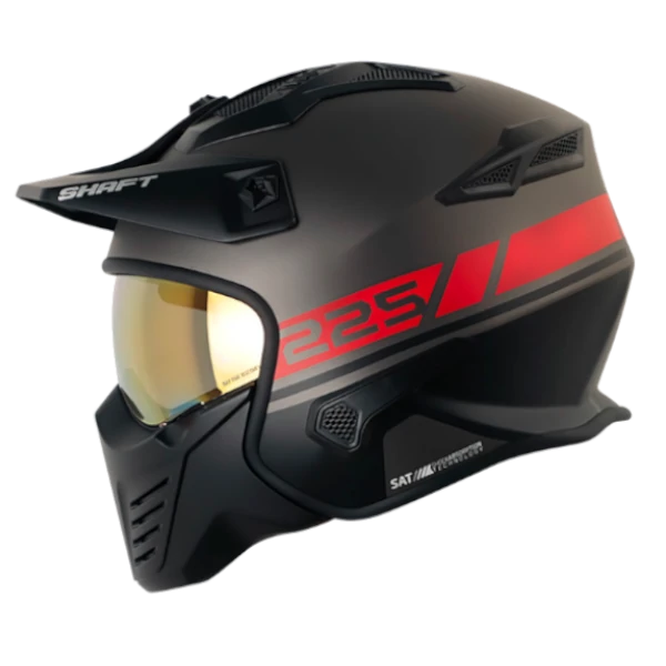 CASCO ABIERTO SHAFT 225 PILOT EVO PRIME ROJO