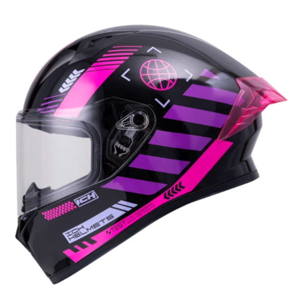 CASCO INTEGRAL ICH 503 CIBERPUNK FUCSIA BV
