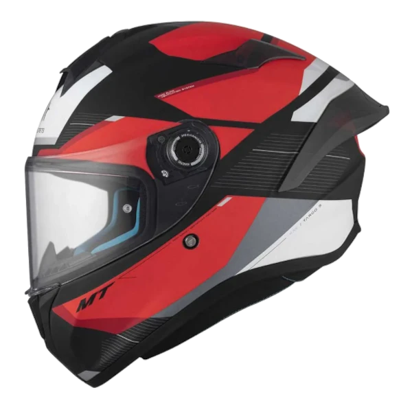 CASCO INTEGRAL MT TARGO S KAY B5 MATT ROJO GRIS BLANCO BV