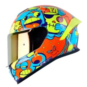 CASCO INTEGRAL SHAFT PRO 559 DIMON AZUL NARANJA