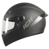 Casco Integral ICH 501 SP Solid negro con doble visera y diseño minimalista