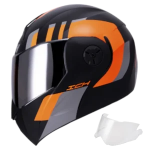 Casco abatible ICH 3110 Lokhet original, certificado DOT. Incluye visor adicional gratis, diseño impactante, pagos a crédito y envíos a toda Colombia. ¡Compra segura y confiable!