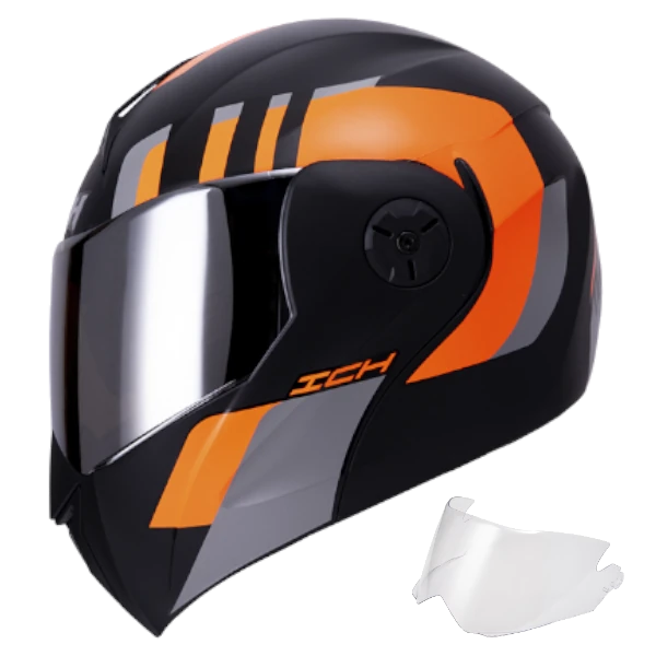 Casco abatible ICH 3110 Lokhet original, certificado DOT. Incluye visor adicional gratis, diseño impactante, pagos a crédito y envíos a toda Colombia. ¡Compra segura y confiable!