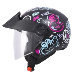 Casco abierto ICH 102 Easy color fucsia BV 2.0 para motociclista diseño moderno y seguro