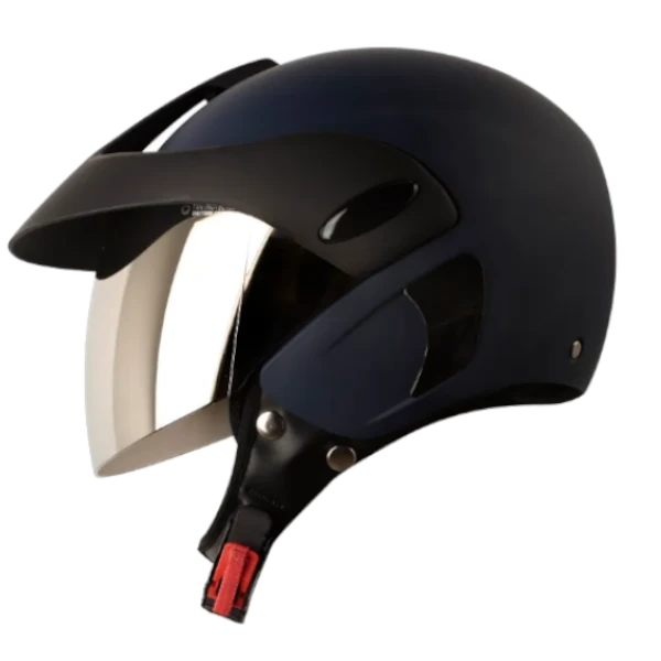Casco abierto ICH 205 Solid color azul RW para motociclista diseño cómodo y seguro