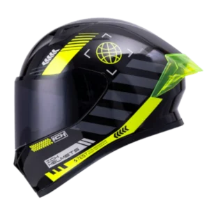 CASCO INTEGRAL ICH 503 CIBERPUNK AMARILLO BV