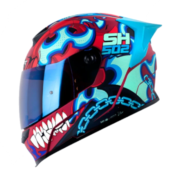 CASCO INTEGRAL SHAFT 502SP FIREBOY AZUL ROJO BV