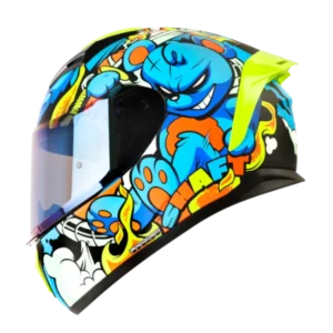 CASCO INTEGRAL SHAFT 582 SP EVO ANGRY BEAR AMARILLO AZUL BV