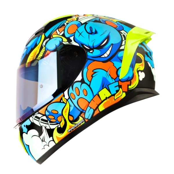 CASCO INTEGRAL SHAFT 582 SP EVO ANGRY BEAR AMARILLO AZUL BV