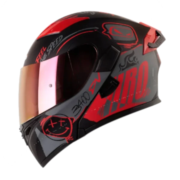 CASCO ABATIBLE HRO 3400 DV EVO RAZOR ROJO BV CASCO ABATIBLE HRO 3400 DV EVO RAZOR ROJO BV