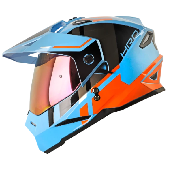 CASCO HRO MX330 DV DRY AZUL NARANJA BV