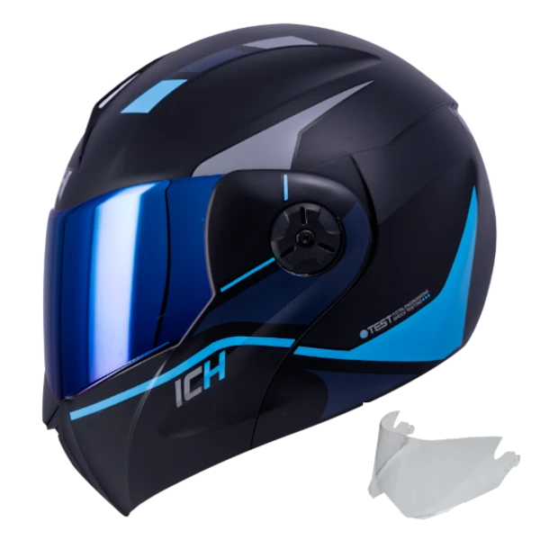 CASCO ABATIBLE ICH 3110 REX AZUL +VISOR BV
