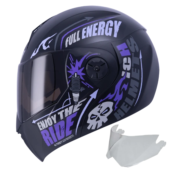 CASCO ABATIBLE ICH 3110 Spend Master Morado+VISOR BV