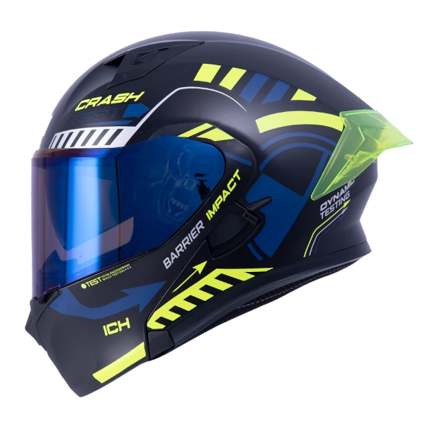CASCO ABATIBLE ICH 3120 Color Tes AZUL AMARILLO BV