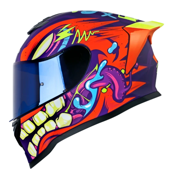 CASCO INTEGRAL HRO 506 SP MASK MORADO NARANJA BV