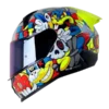 CASCO INTEGRAL SHAFT 560 EVO MELO GRIS ROJO BV Casco integral Shaft 560 EVO MELO en colores gris y rojo, diseño aerodinámico con visera panorámica, modelo para motociclistas BV