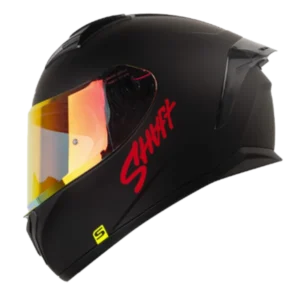 Casco integral SHAFT 582 SP EVO para motociclista, color y diseño deportivo.