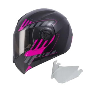 CASCO ABATIBLE ICH 3110 CICU FUCSIA + VISOR BV