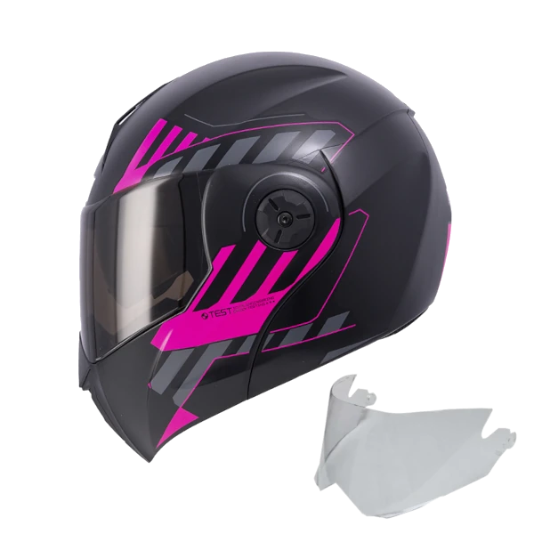 CASCO ABATIBLE ICH 3110 CICU FUCSIA + VISOR BV
