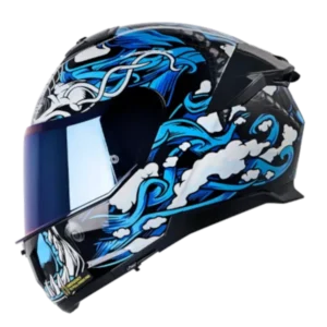 CASCO INTEGRAL LS2 808 STREAM 2 DRAGONTIGER AZUL BV