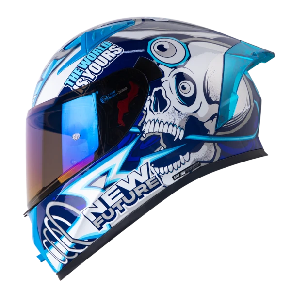 CASCO INTEGRAL SHAFT 526 SP EVO LUCKY BLANCO AZUL BV