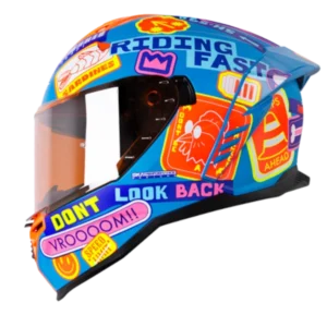 CASCO INTEGRAL SHAFT 598 GTR RANDOMIZER NARANJA AZUL BV