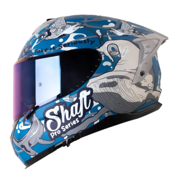 CASCO INTEGRAL SHAFT PRO 610 EVO BLUER PLANET AZUL GRIS BV