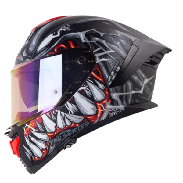 CASCO INTEGRAL SHAFT 609 VENOM PARASYTE GRIS ROJO BV