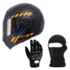 COMBO CASCO ICH 3110 CICU+GUANTE DEDO LARGO+BALACLAVA BV