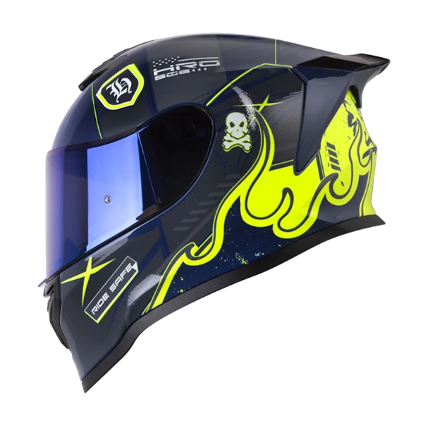 CASCO INTEGRAL HRO 506 CITAK AZUL AMARILLO BV