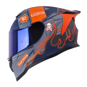 CASCO INTEGRAL HRO 506 CITAK NARANJA AZUL BV