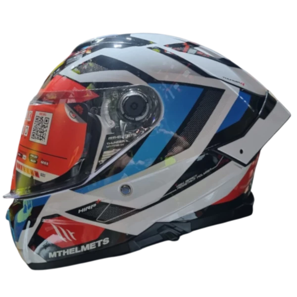 CASCO INTEGRAL MT THUNDER 4 LABYRINTH A0 GLOSS BLANCO BV