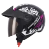 CASCO ABIERTO ICH 102 Fuel Racer FUCSIA MATE BV 1.0 Casco abierto ICH 102 Fuel Racer fucsia mate BV 1.0 para motociclista diseño deportivo y seguro