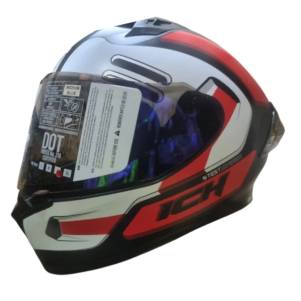 CASCO INTEGRAL ICH 503 MASKER ROJO BV