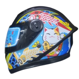 Casco Integral Krm Kids Gato