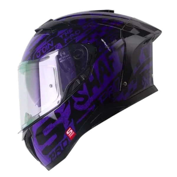 Casco Integral Shaft Pro 606 Racing negro morado BV 1.0