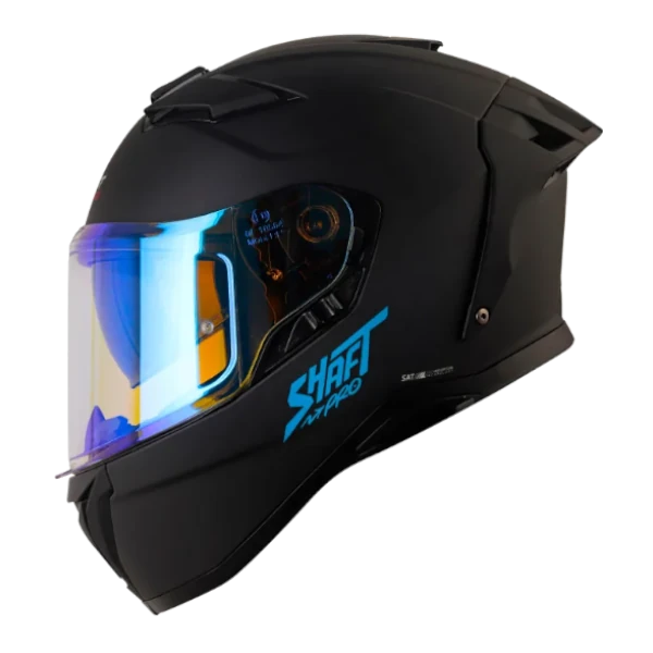 Casco integral Shaft Pro 606 SP Solid color negro con azul