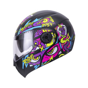 Casco Abatible ICH 3110s Kids Renflex Morado Brillo Talla xs